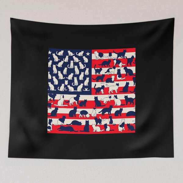 Item preview, Cute american flag cats designed and sold by abderrahmane-C.