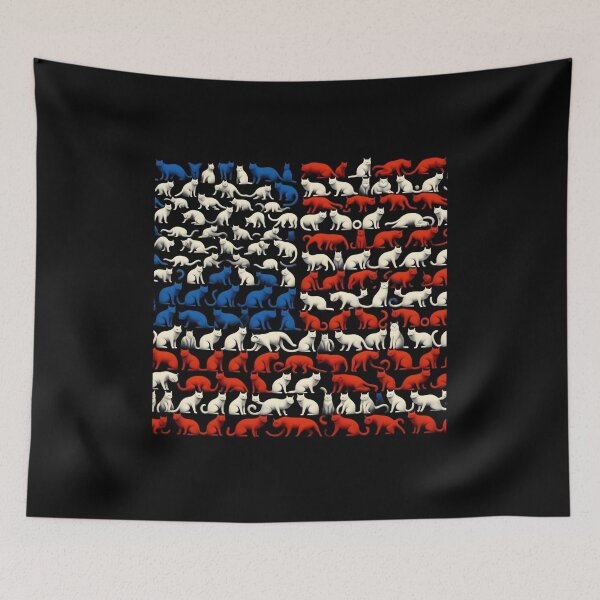 Item preview, Cute american flag cats designed and sold by abderrahmane-C.