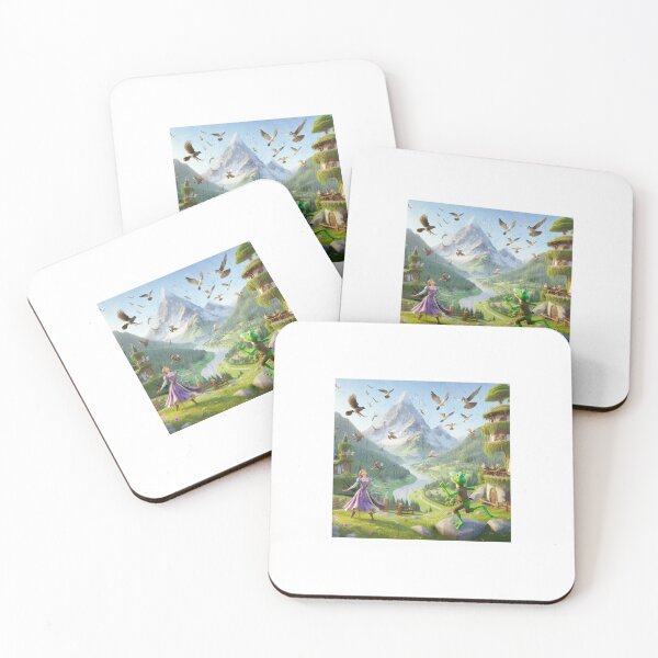 Item preview, Mountain Waltz: Sunlit Dance Amidst Towering Peaks designed and sold by choder61.