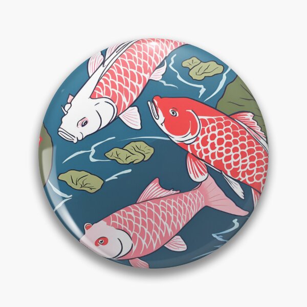 Item preview, Asian Carps Japanese Inscription Image designed and sold by beyourzelf.