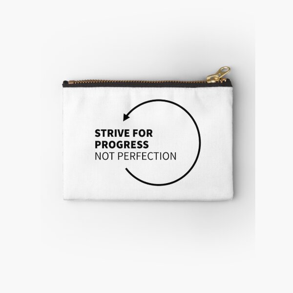 Item preview, Strive for Progress Not Perfection Motivational Positivity Quote designed and sold by Kubala Designs.