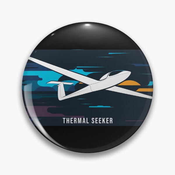 Item preview, THERMAL SEEKER Glider Plane Pilot Sailplane aerial floating soaring designed and sold by These_Prints.