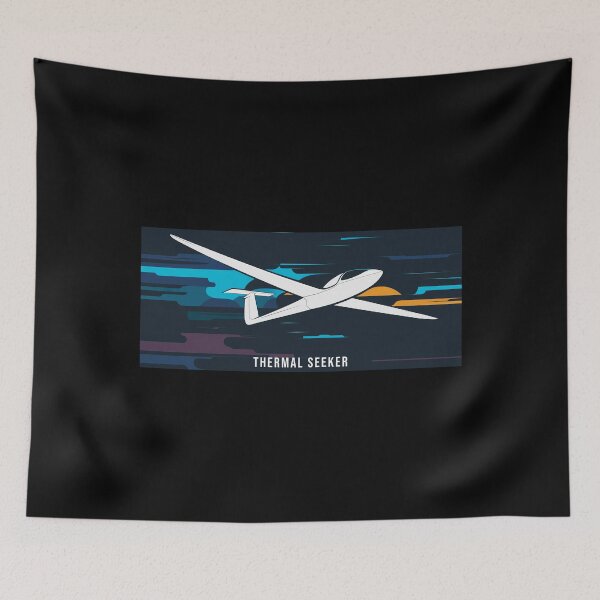Item preview, THERMAL SEEKER Glider Plane Pilot Sailplane aerial floating soaring designed and sold by These_Prints.