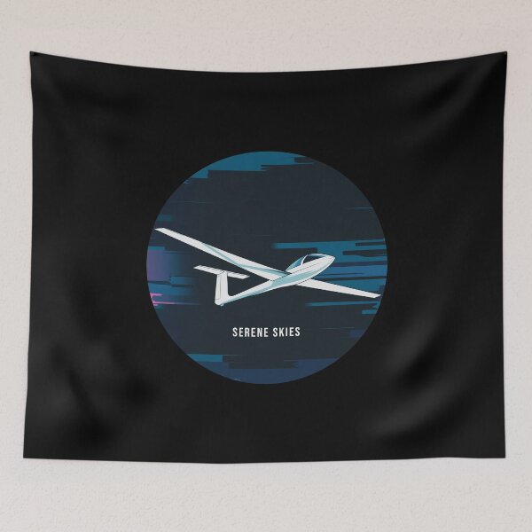 Item preview, SERENE SKIES Glider Plane Pilot Sailplane aerial floating soaring designed and sold by These_Prints.