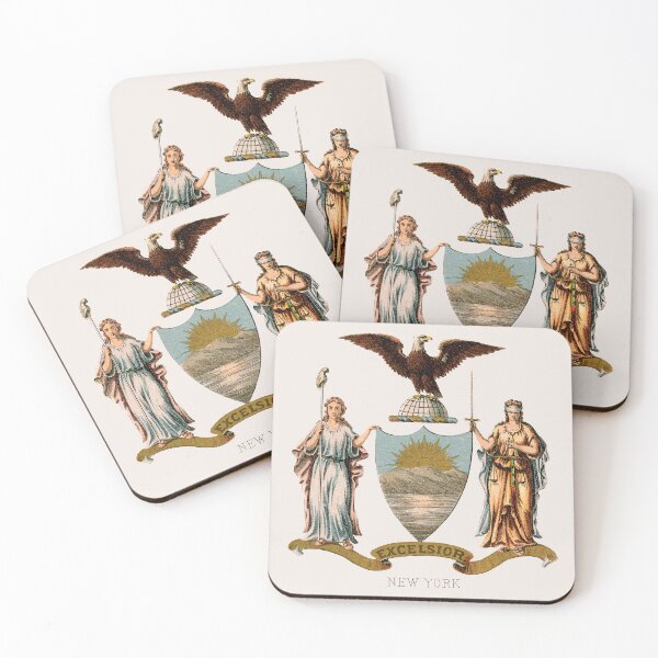 Item preview, 1876 New York Coat of Arms designed and sold by historicimage.