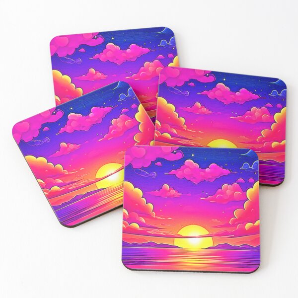 Item preview, Pink and Purple Sunset designed and sold by Health And Fitness Posts e-Store.