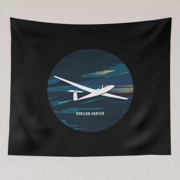 Item preview, HORIZON HUNTER Glider Plane Pilot Sailplane aerial floating soaring designed and sold by These_Prints.