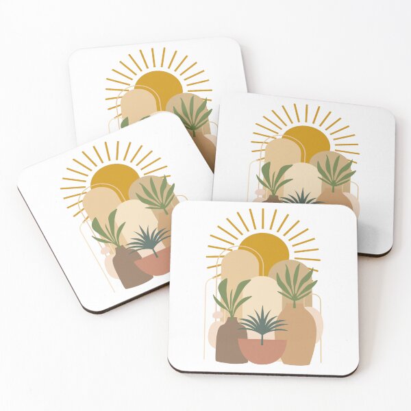 Item preview, Boho design with plants and sun designed and sold by priyankajustine.