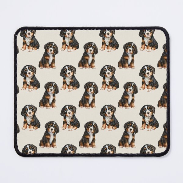 Item preview, Adorable Bernese Mountain Dog Puppy Pattern Print designed and sold by ddproducts.