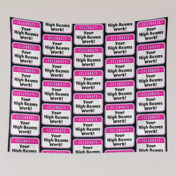 Item preview, CELEBRATE:  Your High Beams work! - funny celebration traffic signs designed and sold by DesignsFromTW-S.