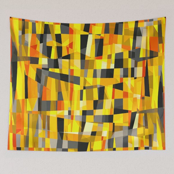Item preview, Rectangular Orange Geometric Design designed and sold by Artbyminga.