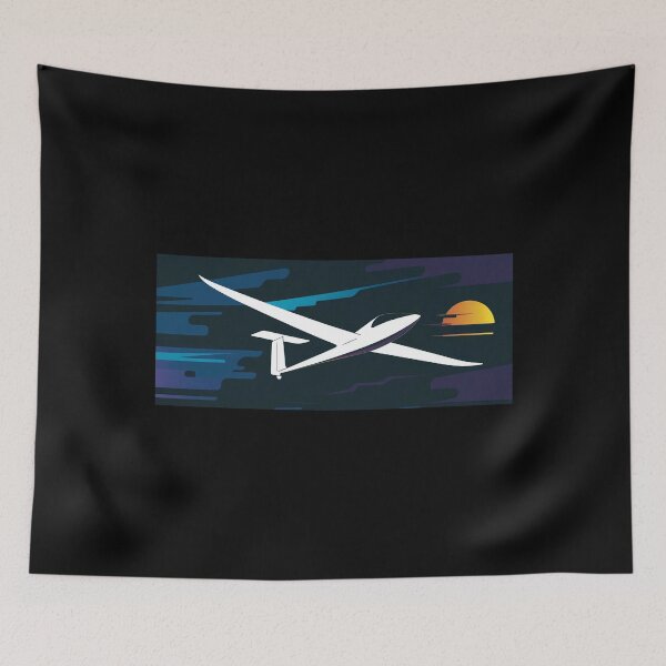 Item preview, Glider Plane Pilot Sailplane aerial floating soaring designed and sold by These_Prints.