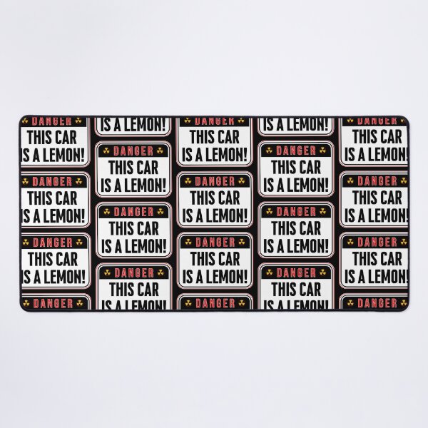 Item preview, DANGER: This Car Is A Lemon! - funny warning traffic signs designed and sold by DesignsFromTW-S.