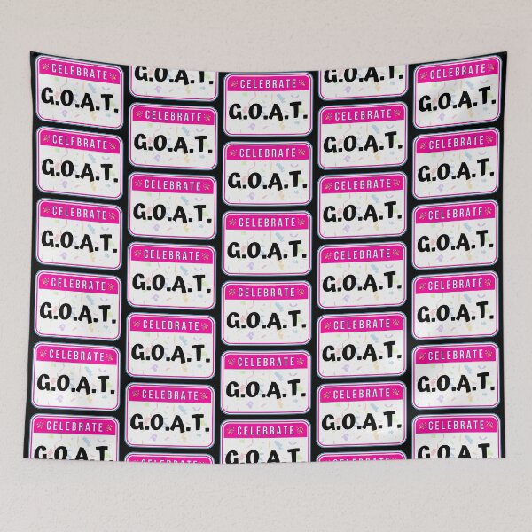 Item preview, CELEBRATE:  G. O. A. T. - funny celebration signs designed and sold by DesignsFromTW-S.
