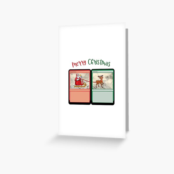 Merry Christmas Red Green MTG Cards " Greeting Card for Sale by psrearick | Redbubble Merry Christmas Red Green MTG Cards " Greeting Card for Sale by psrearick | Redbubble
