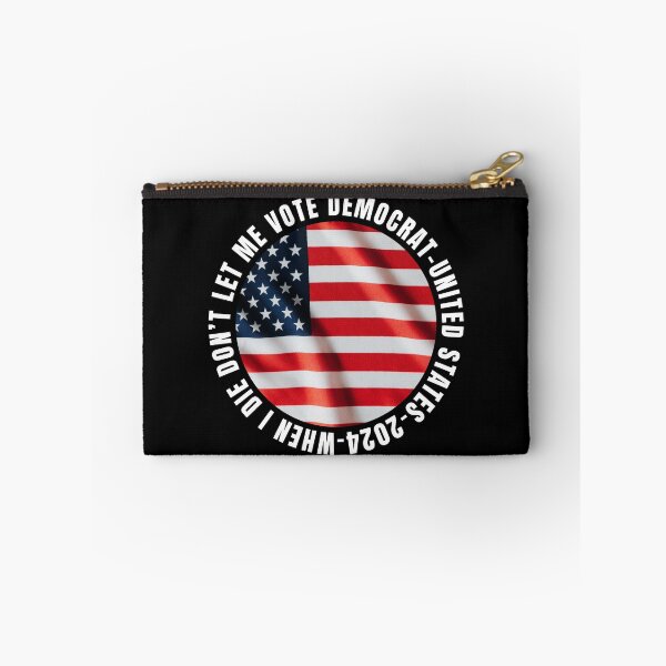 Item preview, When I die, don't let me vote Democrat sweatshirt, Aesthetic Republican t-shirt, Funny Trump hoodie, Political shirt, Democrat gift designed and sold by Amelia Blanca.