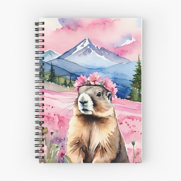 Item preview, marmot wearing pink floral crown designed and sold by Nolan6.