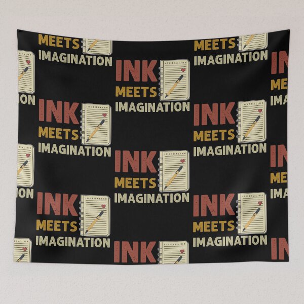 Item preview, Ink Meets Imagination Journaling Quote Creativity Creative Expression Self Improvement Journaling Lover designed and sold by KLArtzStore.