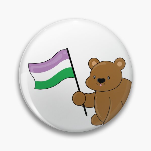Item preview, Pride Bear (Genderqueer Flag) designed and sold by Rustmm.