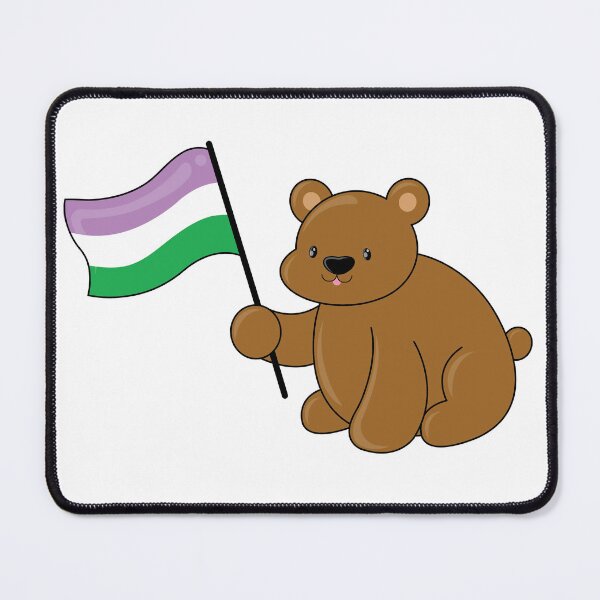 Item preview, Pride Bear (Genderqueer Flag) designed and sold by Rustmm.