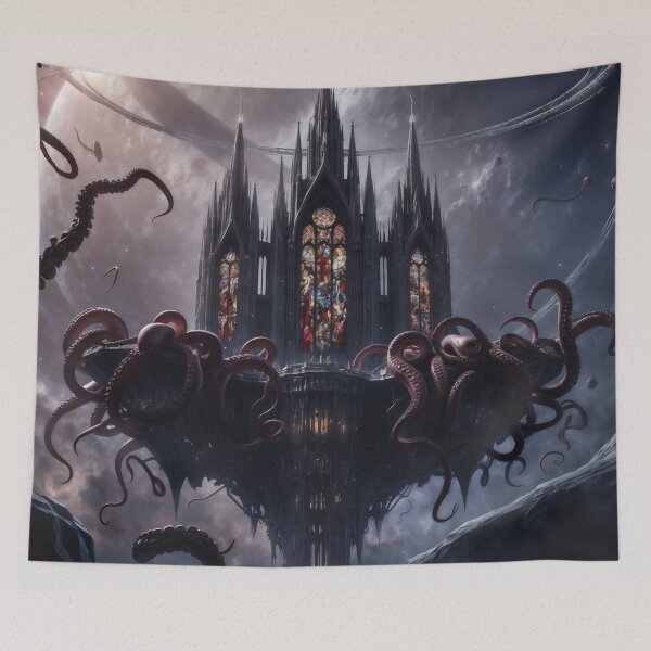Item preview, Eldritch Spires: Where Cosmic Dread Meets Gothic Grandeur designed and sold by ArtGotika.