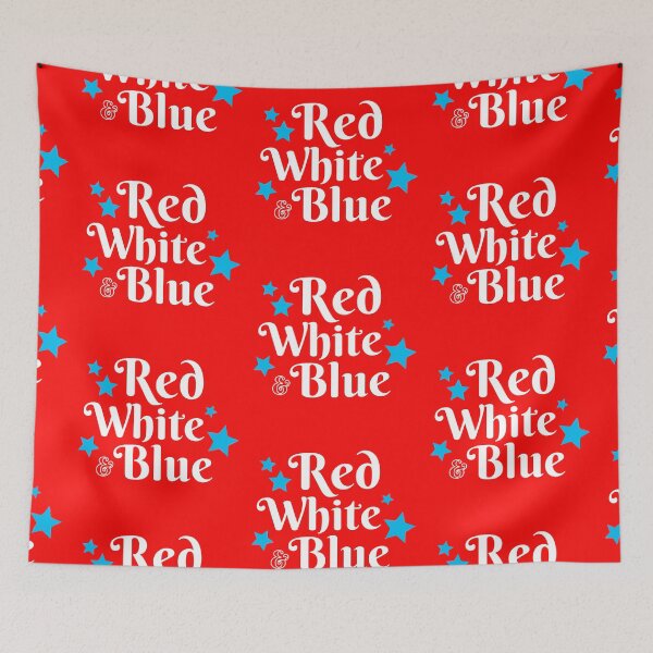 Item preview, Red white and blue patriotic design for american celebretion designed and sold by WuweiDG.