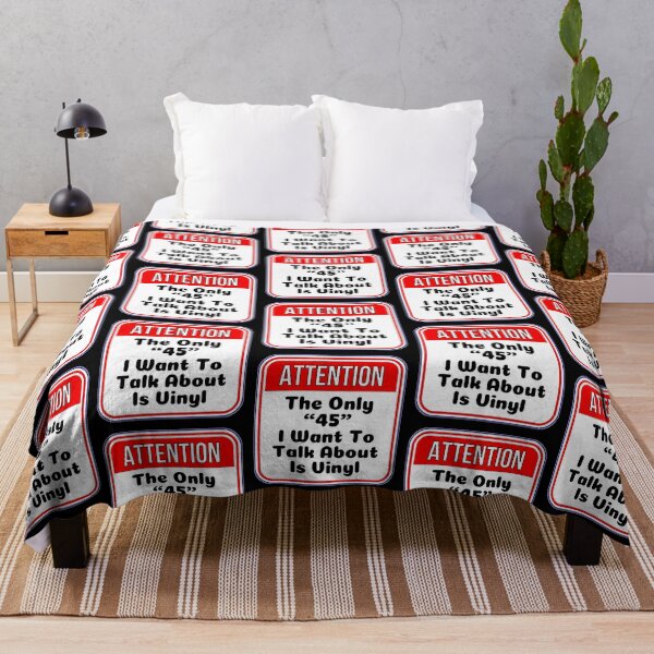 Item preview, ATTENTION: The Only "45" I Want To Talk About Is Vinyl - funny warning signs designed and sold by DesignsFromTW-S.
