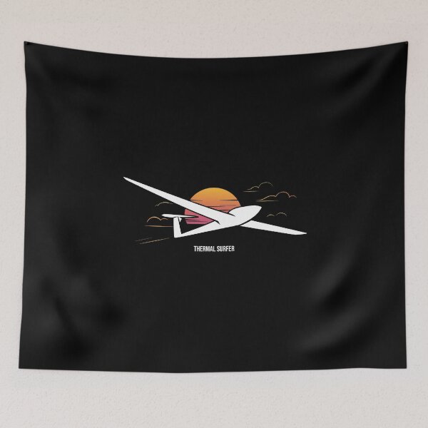 Item preview, THERMAL SURFER Glider Plane Pilot Sailplane aerial floating soaring designed and sold by These_Prints.