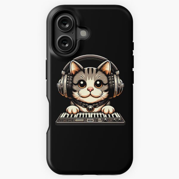 Item preview, Cat Synthesizer designed and sold by Funny Vintage Stickers And T-Shirts.