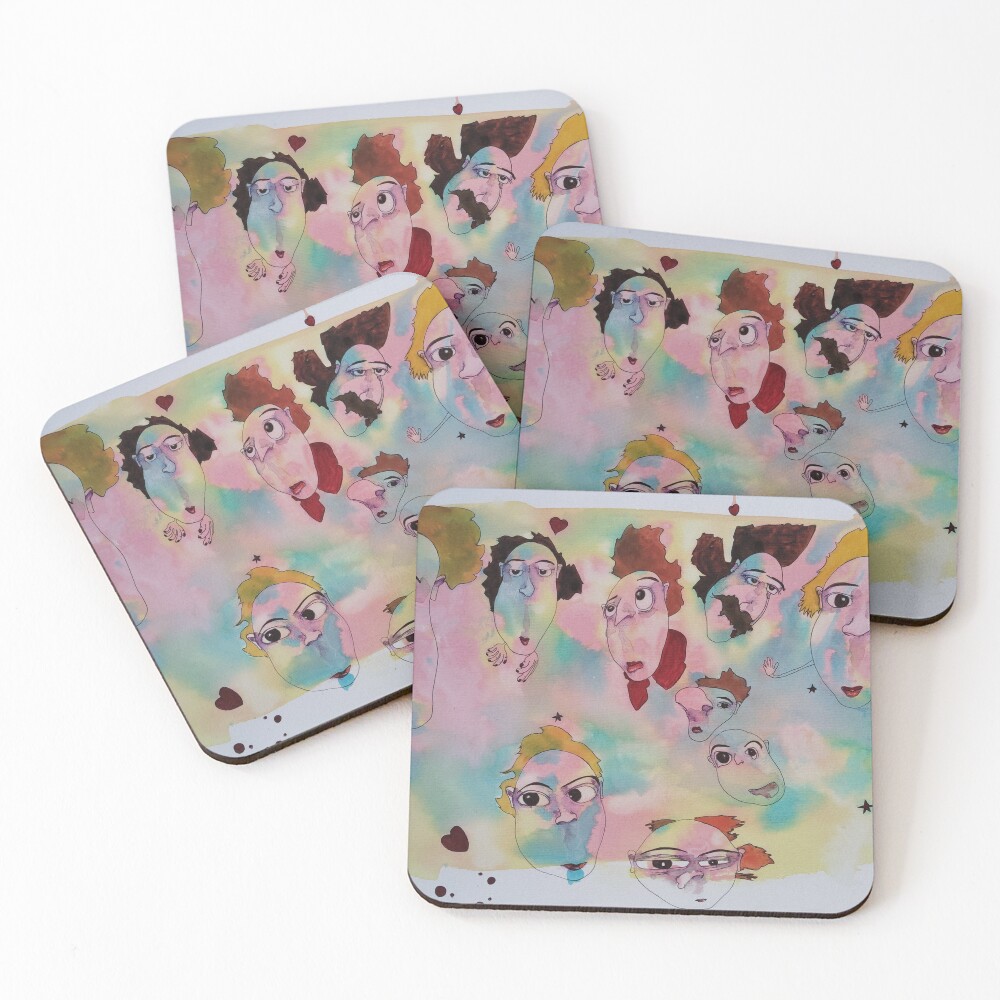 Item preview, Coasters (Set of 4) designed and sold by Rorschach68.