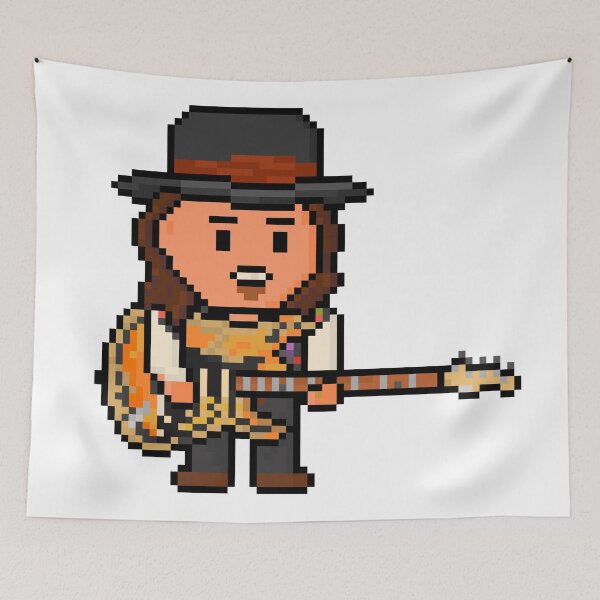 Item preview, Rock Battle Pixel Blues Legend Guitarist designed and sold by gkillerb.