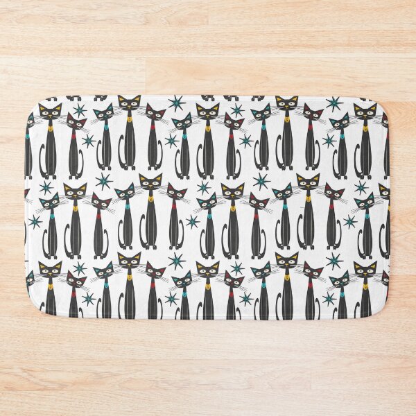 Item preview, Mid Century Modern Atomic Cat designed and sold by darkskydelights.