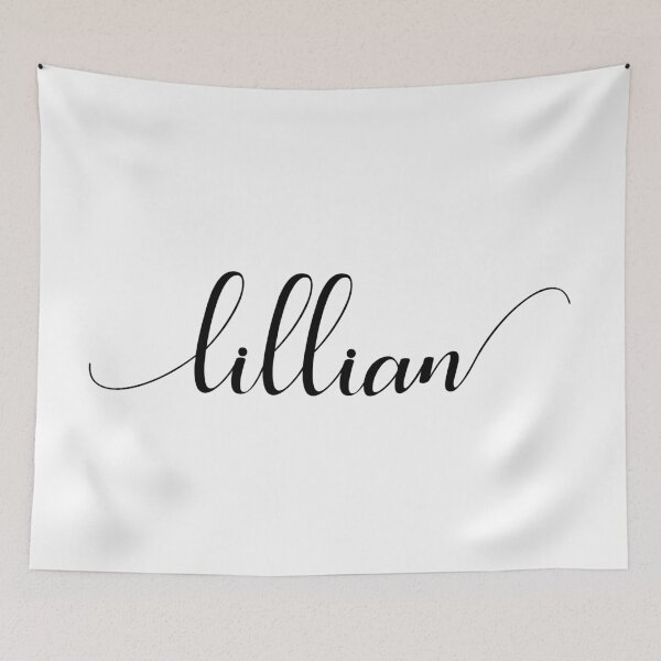 Item preview, Lillian - Custom name on delicate black cursive font designed and sold by To the Lua.