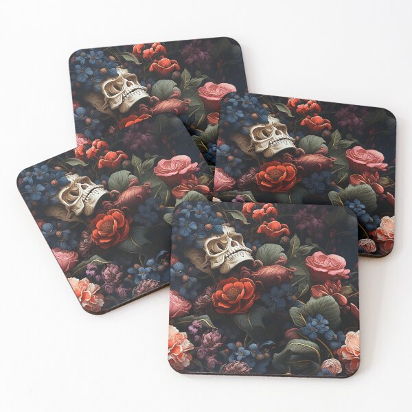 Item preview, Skull And Flowers designed and sold by karsad.