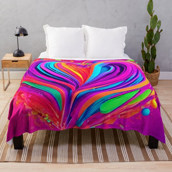 Item preview, Neon Flow: Pink Heart Dream designed and sold by Health And Fitness Posts e-Store.