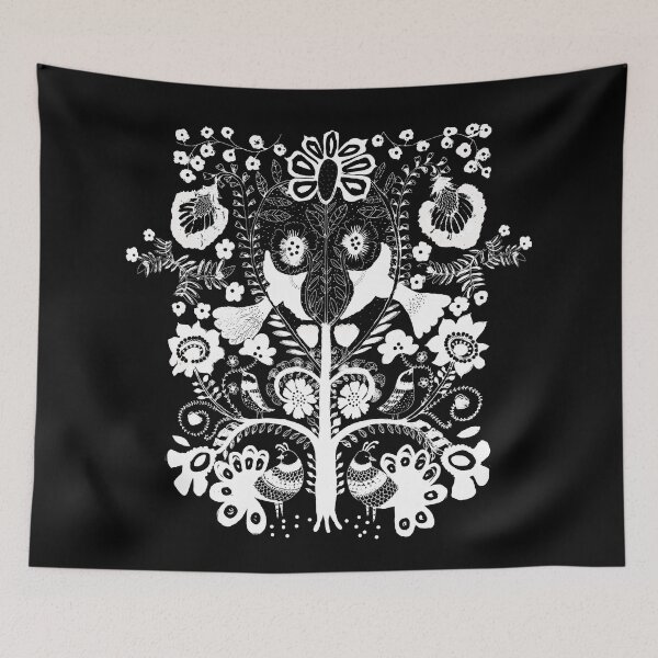 Item preview, kalamkari black designed and sold by sylvie  demers.