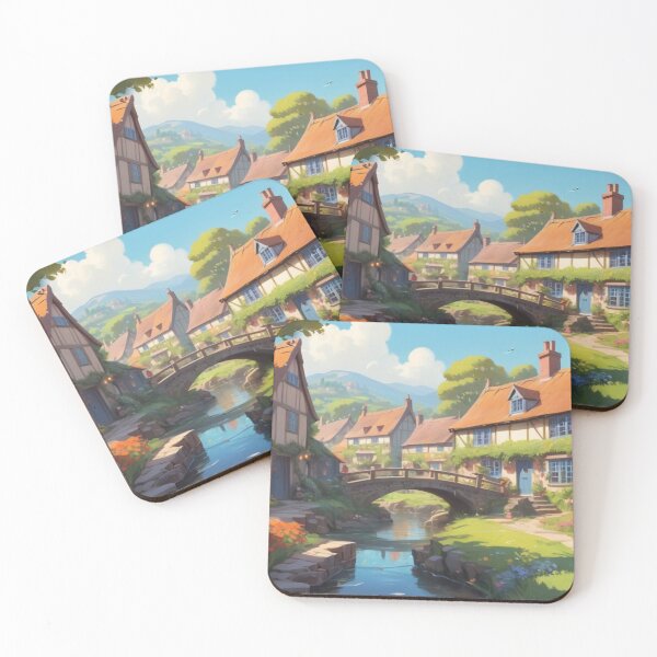 Item preview, Streamside Charm: A Whimsical Village Tale designed and sold by T-shirtMill.