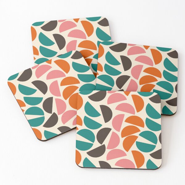 Item preview, Mid Century Modern Half Moon Abstract Pattern designed and sold by darkskydelights.