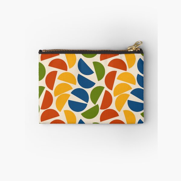 Item preview, Mid Century Modern Half Moon Primary Colors Abstract Pattern designed and sold by darkskydelights.