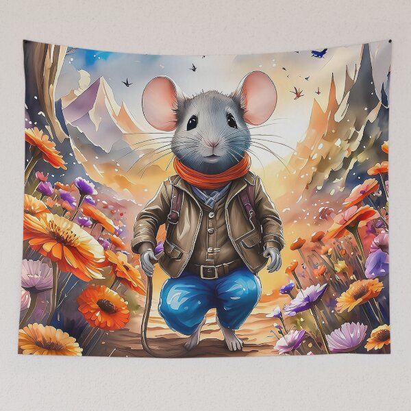 Artikelvorschau, Maus beim Wandern entworfen und verkauft von PixelParadies.