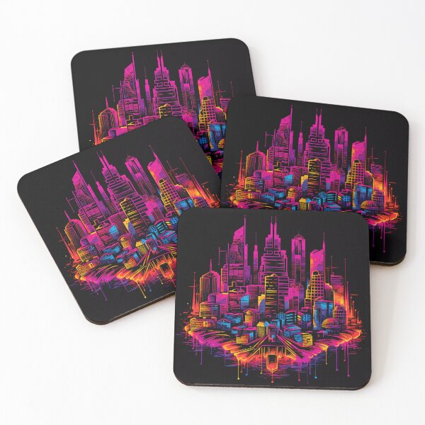 Item preview, “Neon Pulse: Urban Visions” designed and sold by Art-Vortex-fr.