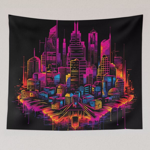 Item preview, “Neon Pulse: Urban Visions” designed and sold by Art-Vortex-fr.