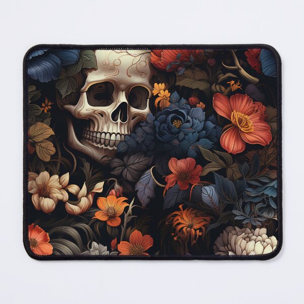 Item preview, Skull And Red Flowers designed and sold by karsad.