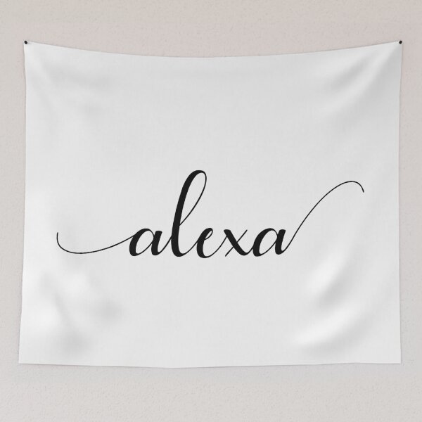 Item preview, Alexa - Custom name on delicate black cursive font designed and sold by To the Lua.