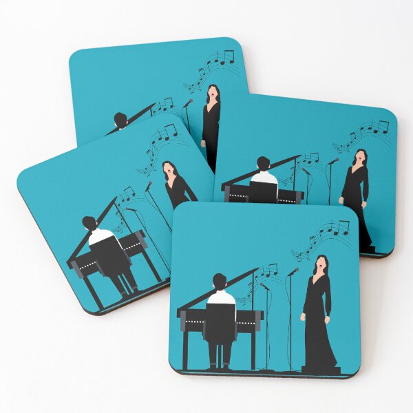 Item preview, A Singer & Her Piano Accompanist  designed and sold by BrightrDayMusicArt.