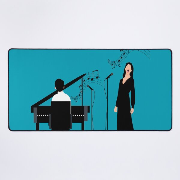 Item preview, A Singer & Her Piano Accompanist  designed and sold by BrightrDayMusicArt.