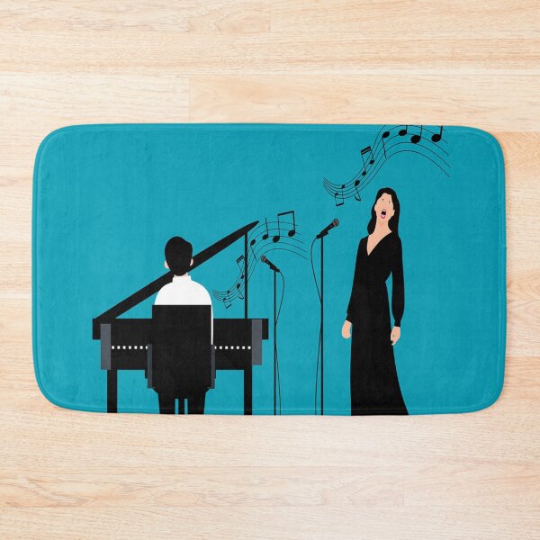 Item preview, A Singer & Her Piano Accompanist  designed and sold by BrightrDayMusicArt.