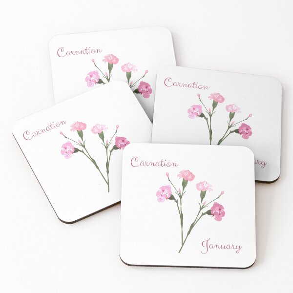 Item preview, Carnations are For January designed and sold by SheilaMcDowell Design.