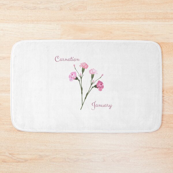 Item preview, Carnations are For January designed and sold by SheilaMcDowell Design.