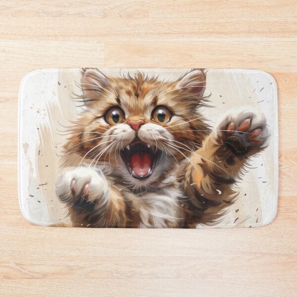 Item preview, Cat with playful paws designed and sold by wolfgangrainer.